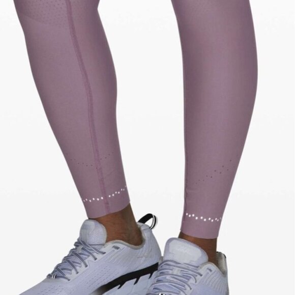 Lululemon Zoned In Tight Dusty Purple High Waist Compression Leggings - Picture 4 of 6